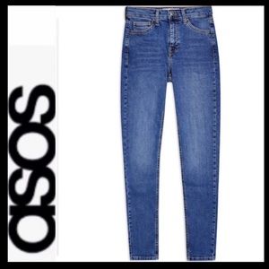 ASOS High Waist Medium Wash Jeans